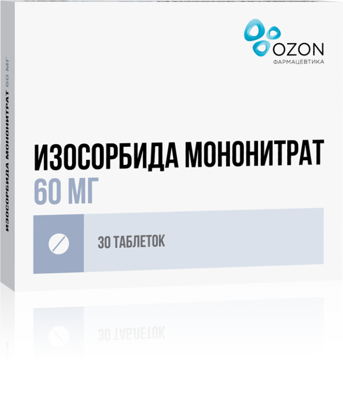 ИЗОСОРБИДА МОНОНИТРАТ 60мг 30 шт. таблетки с пролонгированным высвобождением покрытые пленочной оболочкой Озон
ИЗОСОРБИДА МОНОНИТРАТ 60мг 30 шт. таблетки с пролонгированным высвобождением покрытые пленочной оболочкой Озон