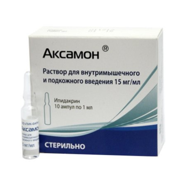 АКСАМОН 15мг/мл 1мл 10 шт. раствор для внутримышечного и подкожного введения Эллара
АКСАМОН 15мг/мл 1мл 10 шт. раствор для внутримышечного и подкожного введения Эллара