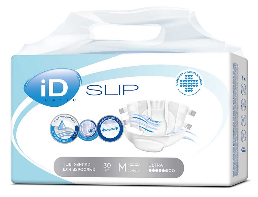 АЙДИ СЛИП подгузники для взрослых размер M/ULTRA 30 шт.
АЙДИ СЛИП подгузники для взрослых размер M/ULTRA 30 шт.