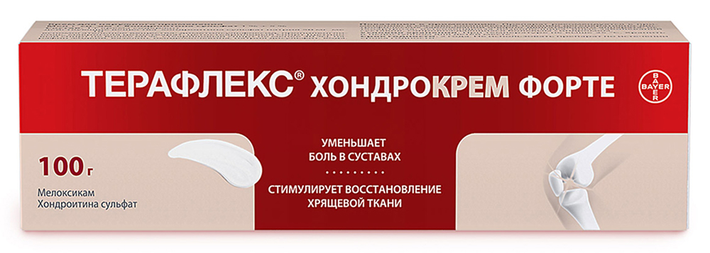 Терафлекс Хондрокрем Форте 1%+5% 100г крем для наружного применения
