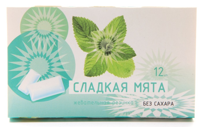 

ЖЕВАТЕЛЬНАЯ РЕЗИНКА Сладкая мята 12 шт.