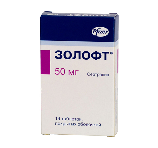 

ЗОЛОФТ таблетки 50 мг 14 шт.