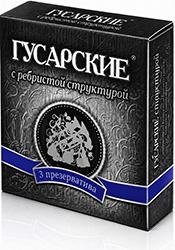 Гусарские презервативы Ребристые 3 шт.