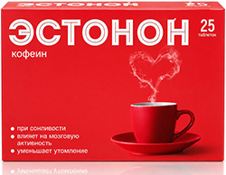 Эстонон кофеин актив таблетки 25 шт.