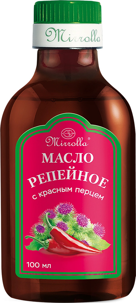 Мирролла масло репейное с Красным перцем 100мл Мирролла