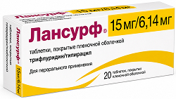 Лонсурф 15мг+6,14мг 20 шт. таблетки покрытые пленочной оболочкой