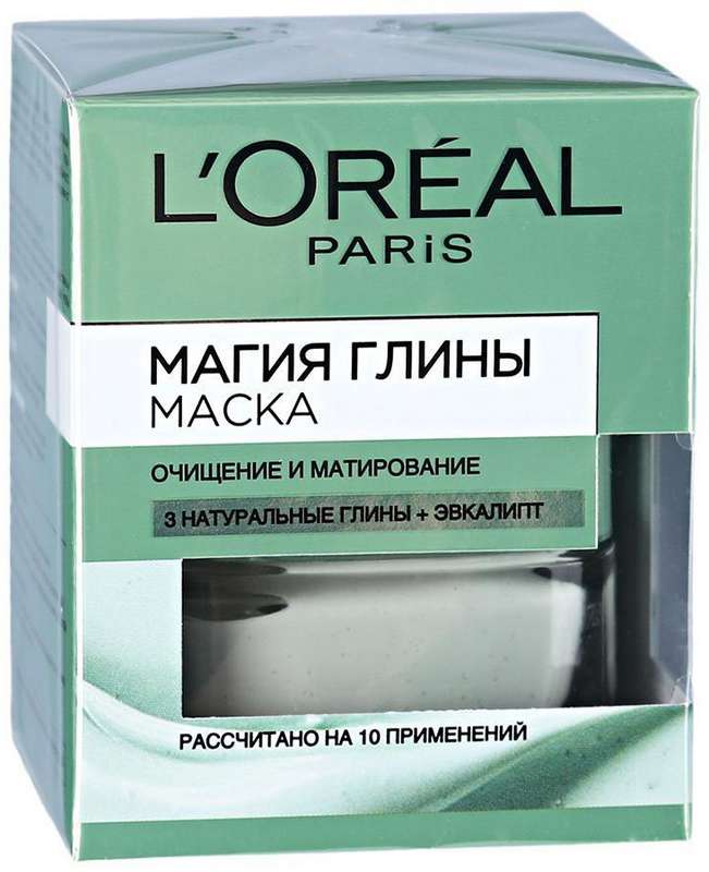

ЛОРЕАЛЬ МАГИЯ ГЛИНЫ маска для лица Очищение и Матирование 50мл