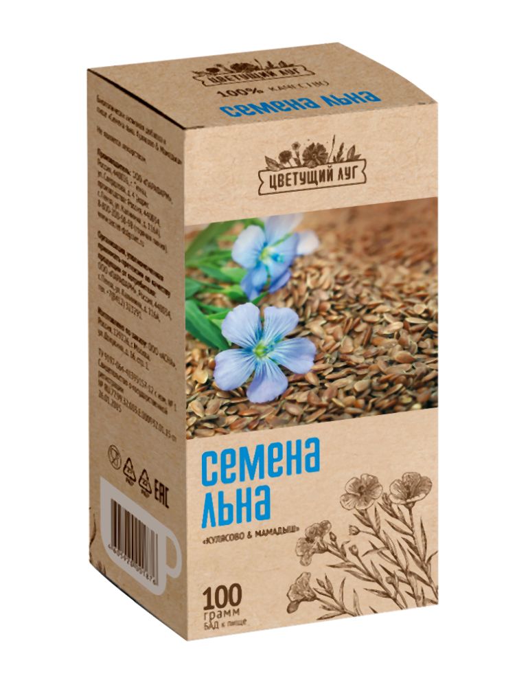 Цветущий Луг Лен семена 100г Парафарм