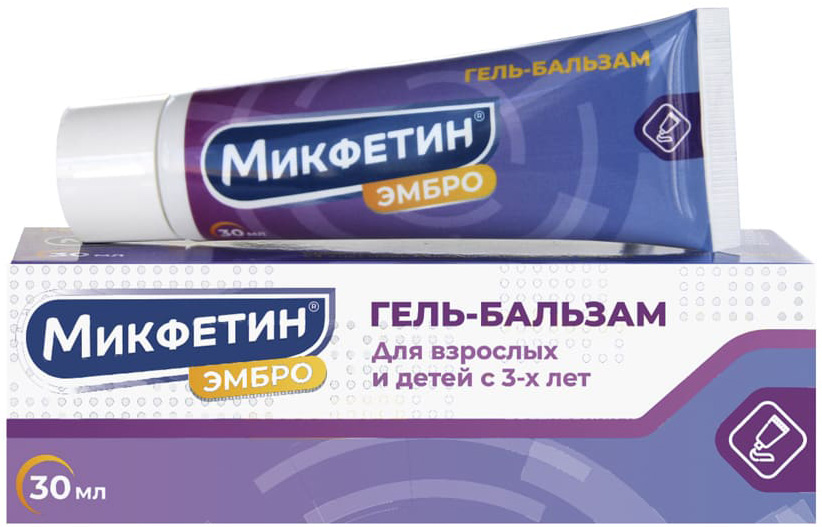 Микфетин эмбро гель-бальзам п/простуде и кашле 30мл