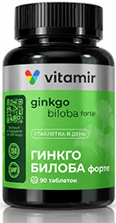 Витамир Гинкго Билоба Форте таблетки 90 шт.