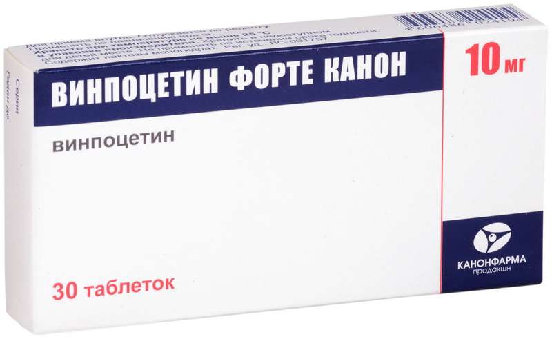 ВИНПОЦЕТИН ФОРТЕ КАНОН таблетки 10 мг 30 шт.