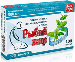 Рыбий Жир Реалкапс Мелисса капсулы 100 шт. РеалКапс