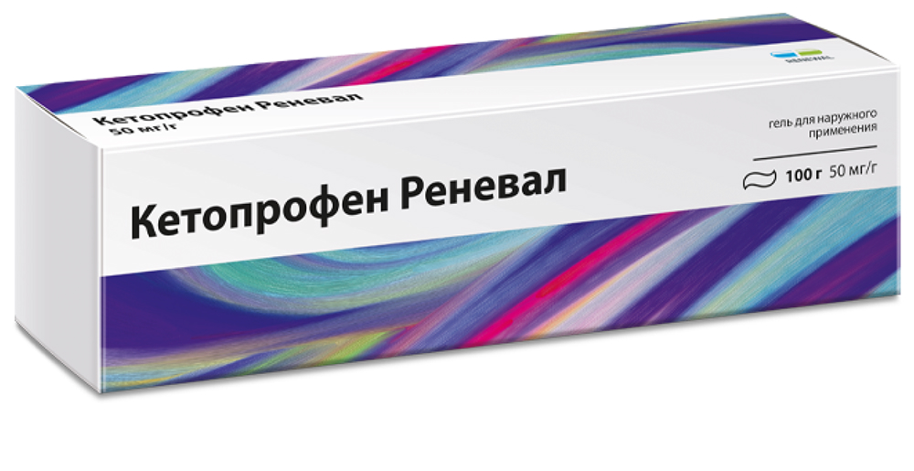 Кетопрофен Реневал 50мг/г 100г гель для наружного применения