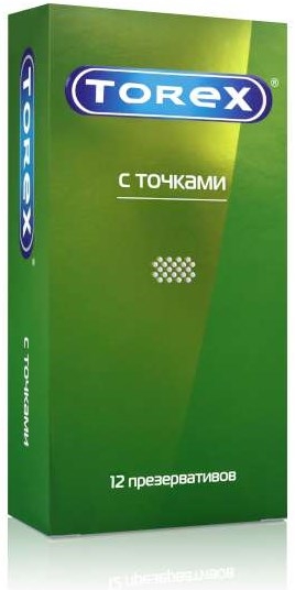Торекс презервативы с точками 12 шт.