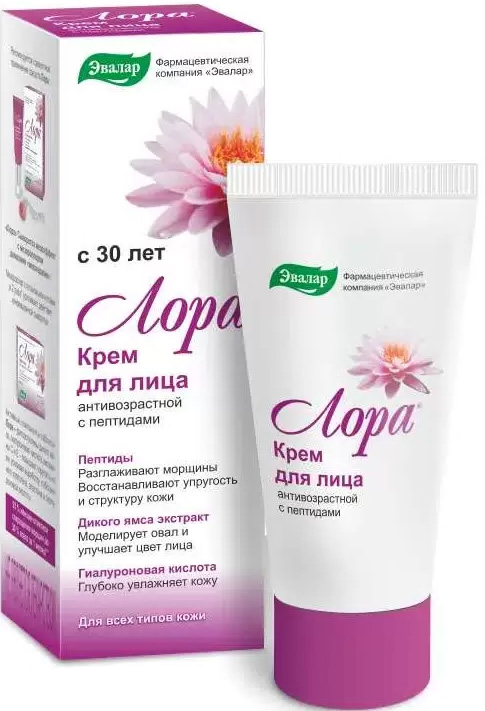 Лора крем для лица антивозрастной 30г Эвалар