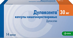 Дулоксента 30мг 14 шт. капсулы кишечнорастворимые Крка, д.д., Ново место