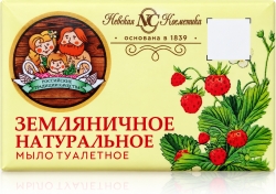 Невская косметика мыло туалетное натуральное земляничное 180г