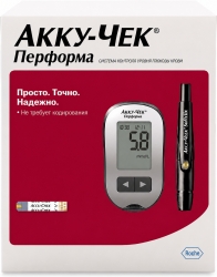 Акку-Чек Перформа глюкометр, набор