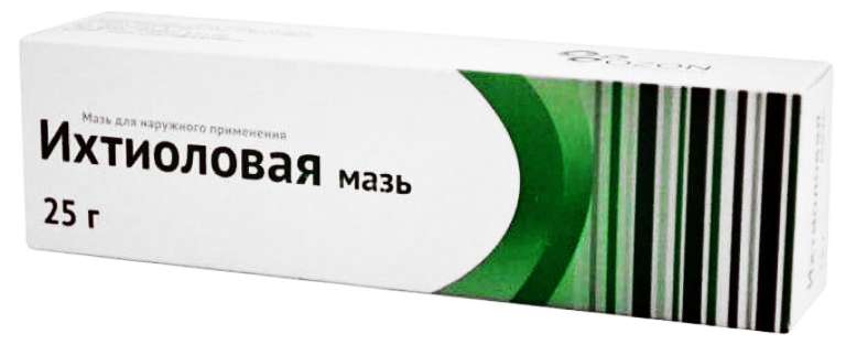 

ИХТИОЛ 20% 25г мазь для наружного применения