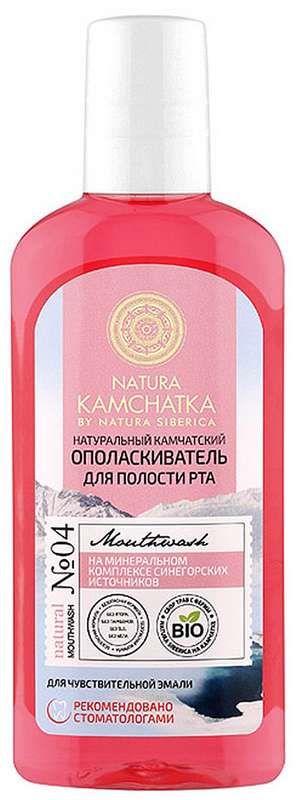 

НАТУРА СИБЕРИКА КАМЧАТКА ополаскиватель для полости рта для чувствительной эмали 250мл