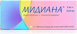 Мидиана 21 шт. таблетки покрытые пленочной оболочкой