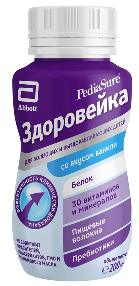 Педиашур здоровейка смесь для энтерального питания ваниль с 1года 200мл