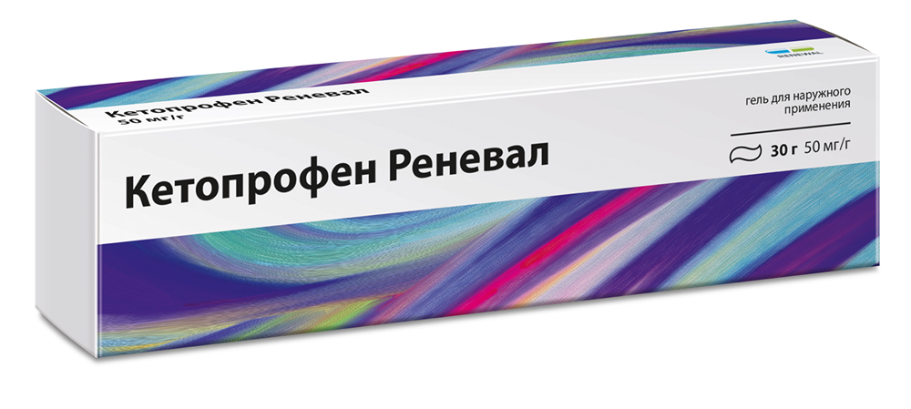 Кетопрофен Реневал 50мг/г 30г гель для наружного применения