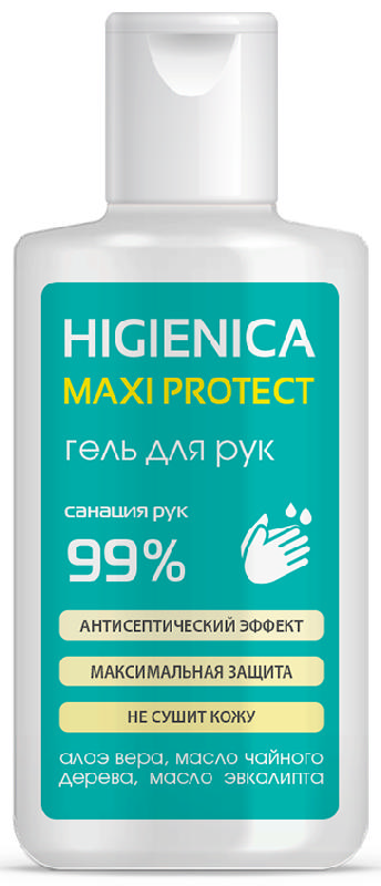 

ХИГИЕНИКА МАКСИ ПРОТЕКТ гель для рук с антисептическим эффектом 60мл