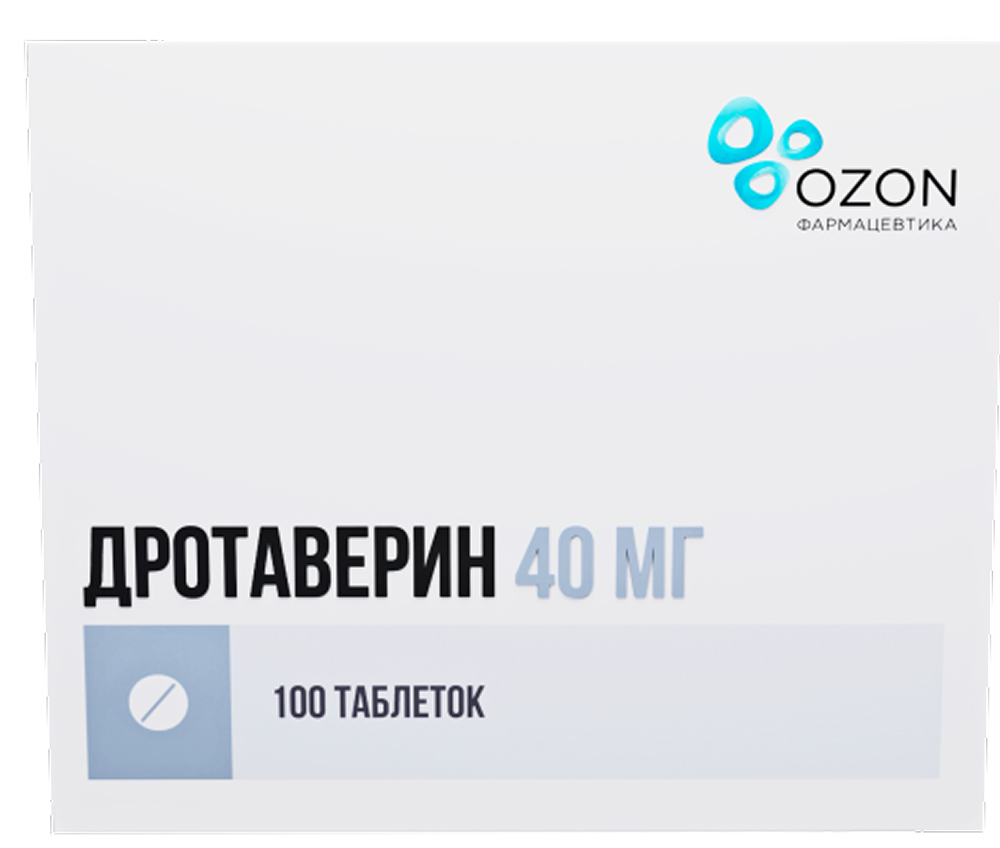 Дротаверин 40мг 100 шт. таблетки