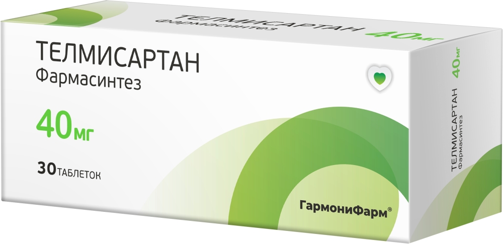 Телмисартан Фармасинтез 40мг 30 шт. таблетки
