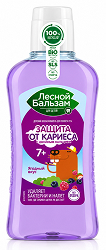 Лесной Бальзам ополаскиватель для полости рта детский защита от кариеса Ягодный вкус 7+ 400мл