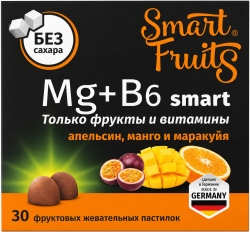 Смарт Фрутс Магний+Витамин В6 Смарт пастилки жевательные 30 шт.