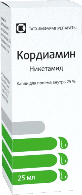 Кордиамин 25% 25мл капли для приема внутрь Татхимфармпрепараты, фото №1