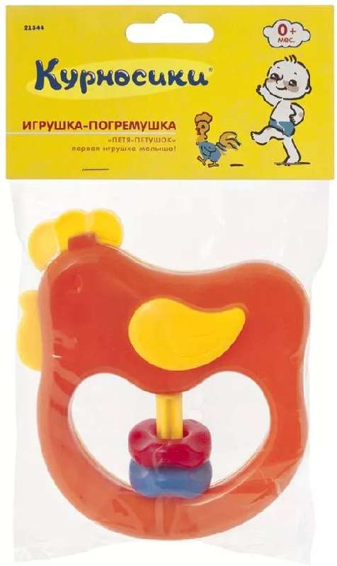 

КУРНОСИКИ игрушка-погремушка Петя-Петушок 6+ арт.21344