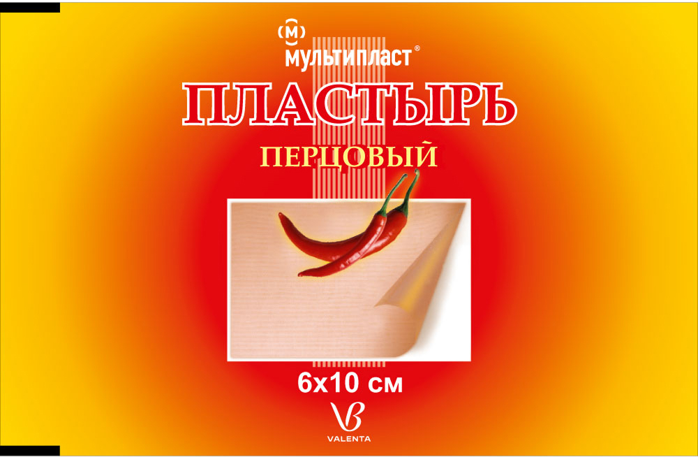 Мультипласт пластырь перцовый 6х10см без перфорации