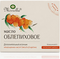 Мирролла масло Облепиховое капсулы 100 шт. Мирролла
