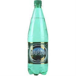 НАРЗАН вода минеральная газированная 1л бутылка пэт.