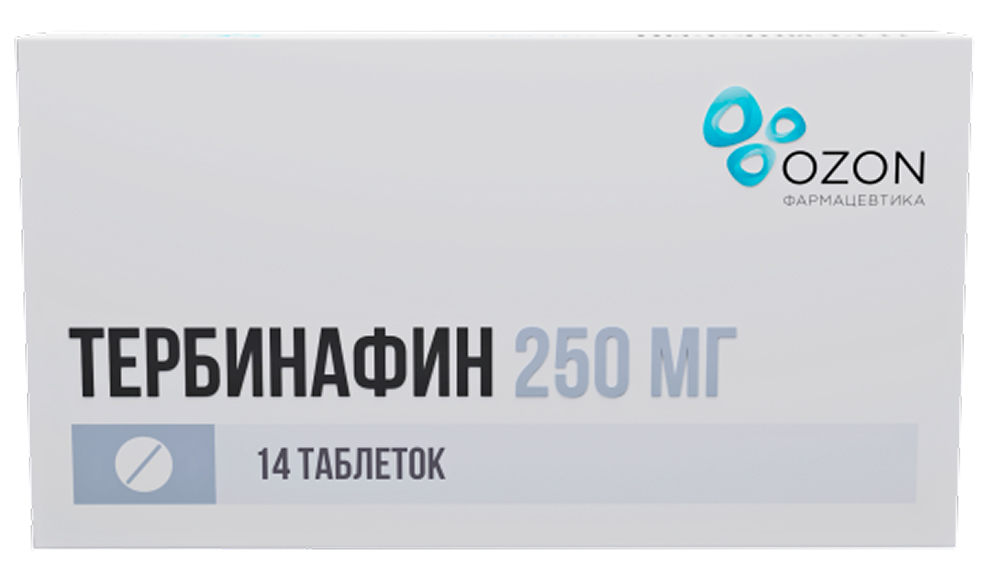 Тербинафин 250мг 14 шт. таблетки
