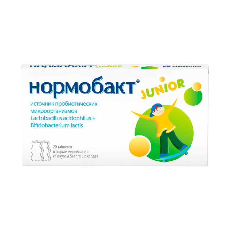 

Нормобакт джуниор таблетки 20 шт.