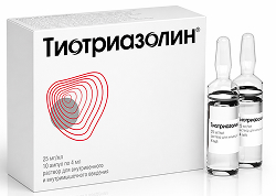Тиотриазолин 25мг/мл 4мл 10 шт. раствор для внутривенного и внутримышечного введения