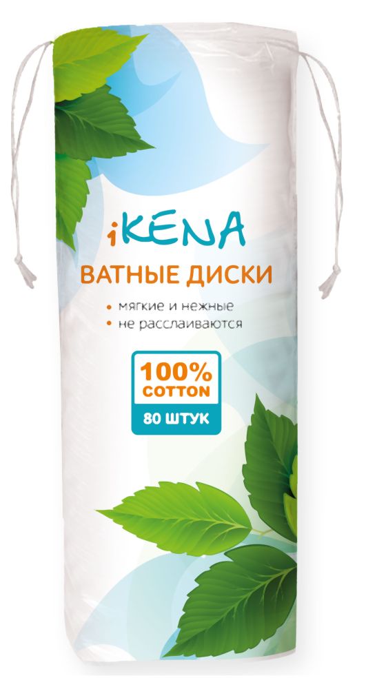 Икена диски ватные 80 шт. Русвата