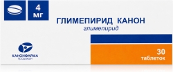 Глимепирид Канон 4мг 30 шт. таблетки
