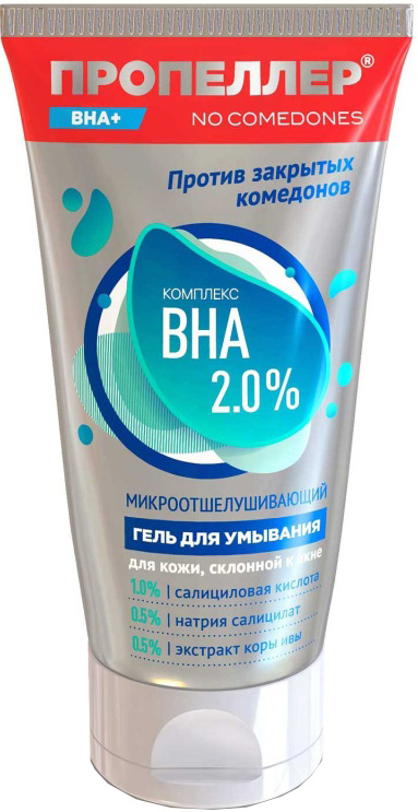 Пропеллер Комплекс Вна гель для умывания микроотшелушивающий для кожи склонной к акне 2,0% 150мл