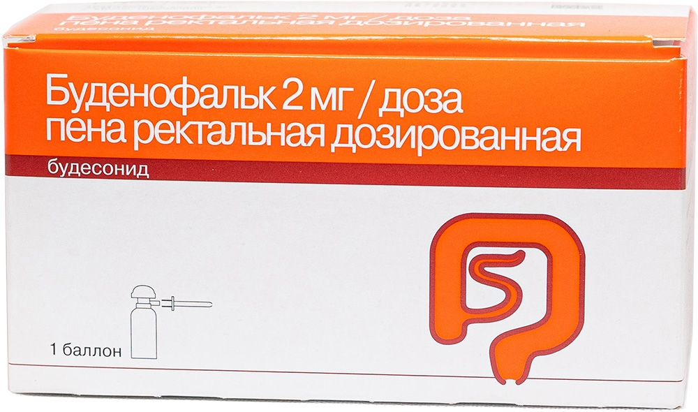 Буденофальк 2мг/доза 14 шт. пена для ректального применения