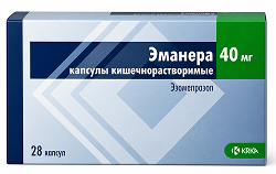 Эманера 40мг 28 шт. капсулы кишечнорастворимые Крка, д.д., Ново место