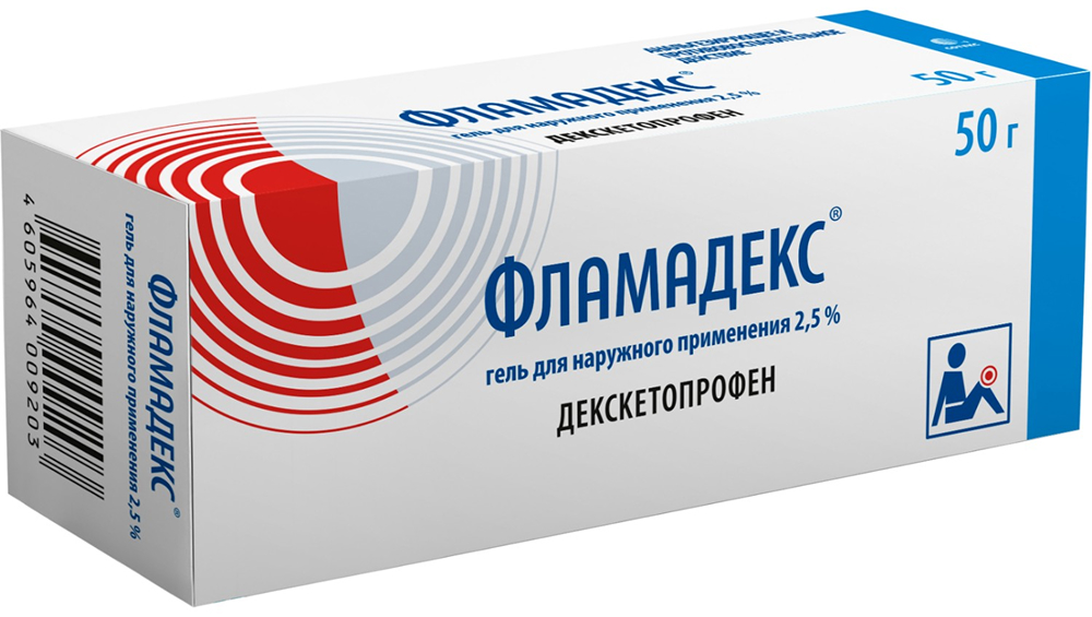 Фламадекс 2,5% 50г гель для наружного применения Ооо