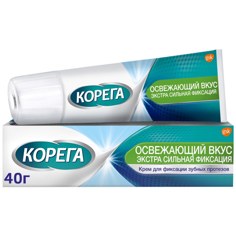 

Корега крем для протезов Освежающий 40мл