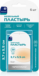 Проаптека пластырь мозолный гидроколлоидный овальный 3,7х5,5см 6 шт.