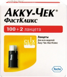Акку-Чек ФастКликс ланцеты, 102 шт.