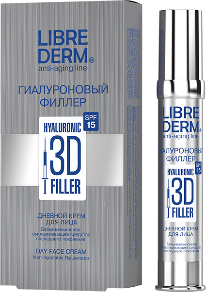 

ЛИБРИДЕРМ ГИАЛУРОН ФИЛЛЕР 3D крем для лица дневной SPF15 30мл